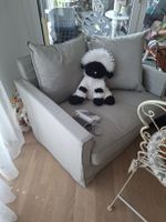 Sofa Sessel mit Bezug hellgrau