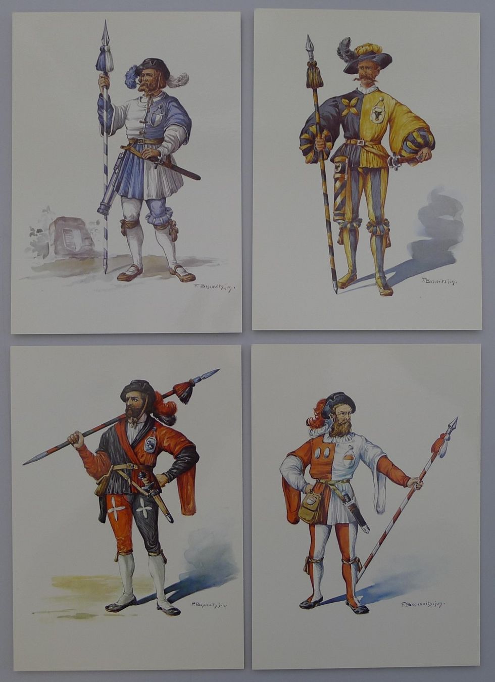 Tous les timbres: Ansichtskartenset "Die Standesläufer der 13 alten Orte" – D'occasion à Sursee par Luzernerraute 7
