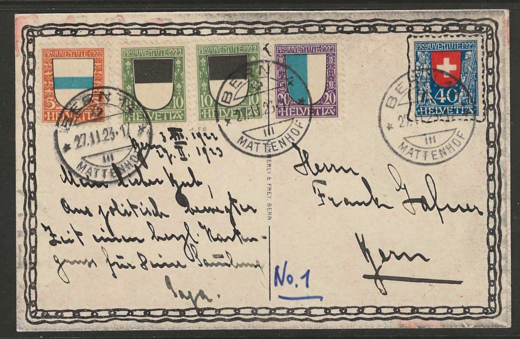 Tous les timbres: 1923 : Pro Juventute Serie auf AK – D'occasion à Gümligen par Geniusbuy