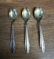 3 Löffel versilbert 1950er Jahre guter Zustand