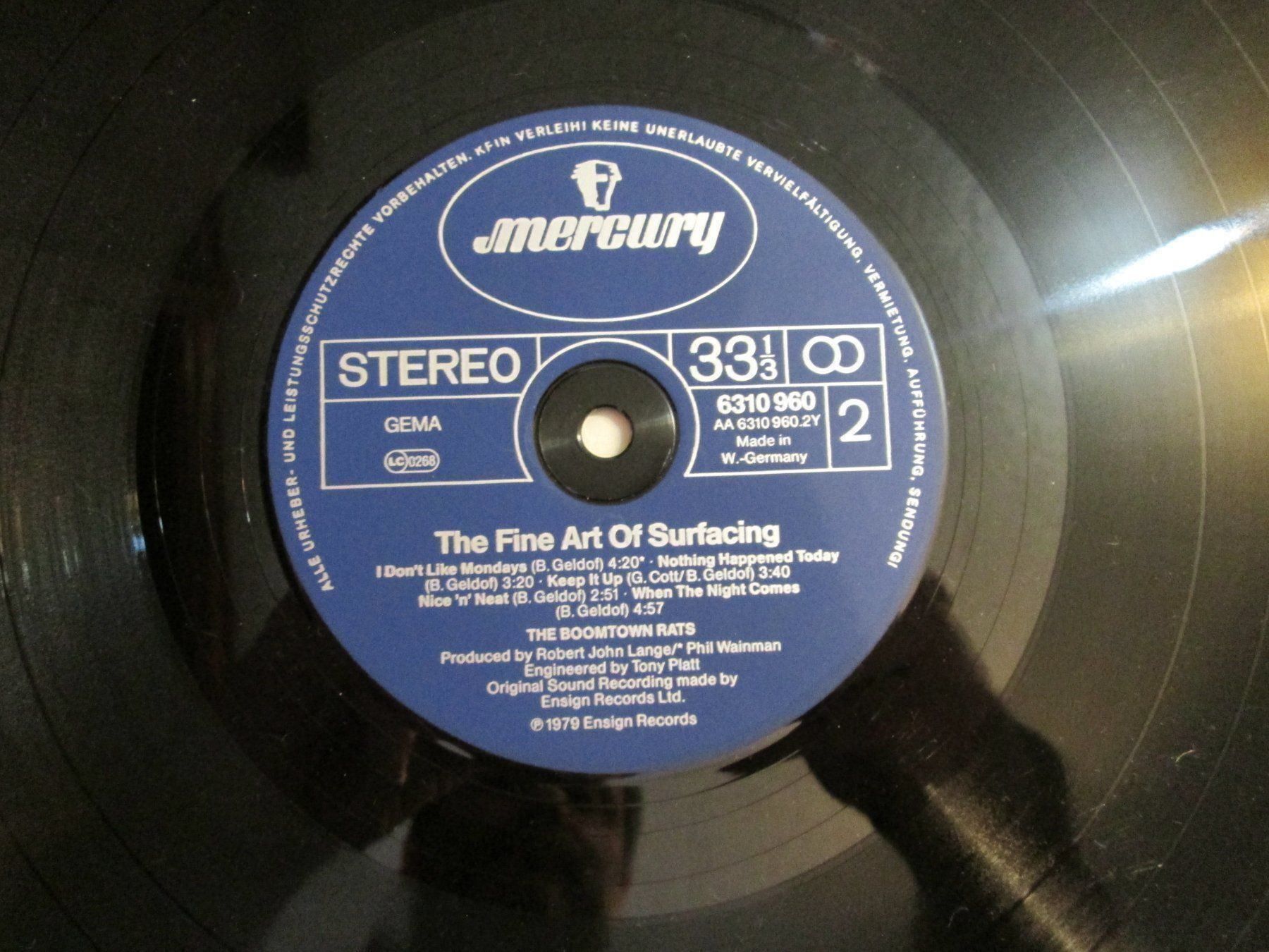 Schallplatten: The Boomtown Rats - Vinyle 33T – Gebraucht aus la Chaux-de-Fonds von Lampe 2