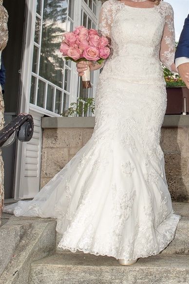 Vestiti: Traumhaftes Brautkleid mit Spitze, Grösse 38 – Usato da Schönenberg ZH venduto da sternenmond 1