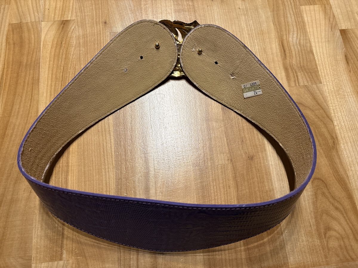 Cinture: Leder Gurt Taliengurt violett – Nuovo (secondo la descrizione) da Rümlang venduto da BoutiqueMonique16 1