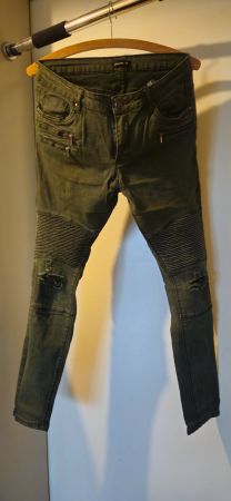 Chicoreé Jeans Gr. M Khaki Used Look Moto Style 👖