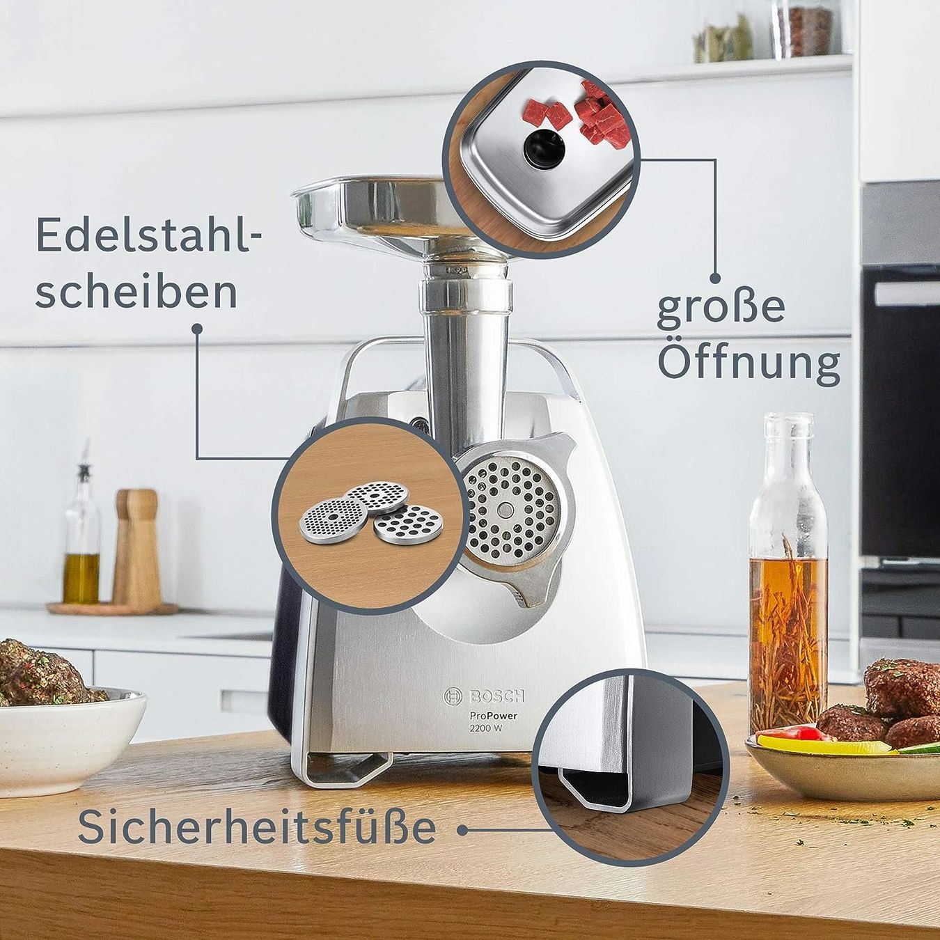 Bosch Appareils de cuisine: Bosch ProPower MFW68660 Fleischwolf – Neuf avec emballage d'origine à Andwil TG par Vr-shopswiss 7