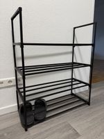 Schuhregal schwarz 65×82×30 cm – Metall – CHF 10 VB