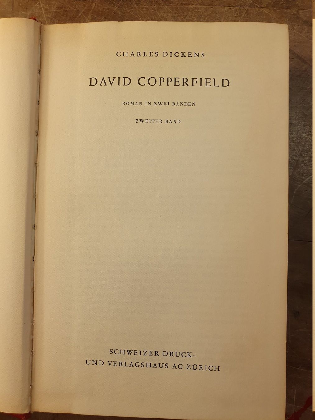 Libri: David Copperfiled Band 2 - Charles Dickens – Usato da Zürich venduto da loosebone 2