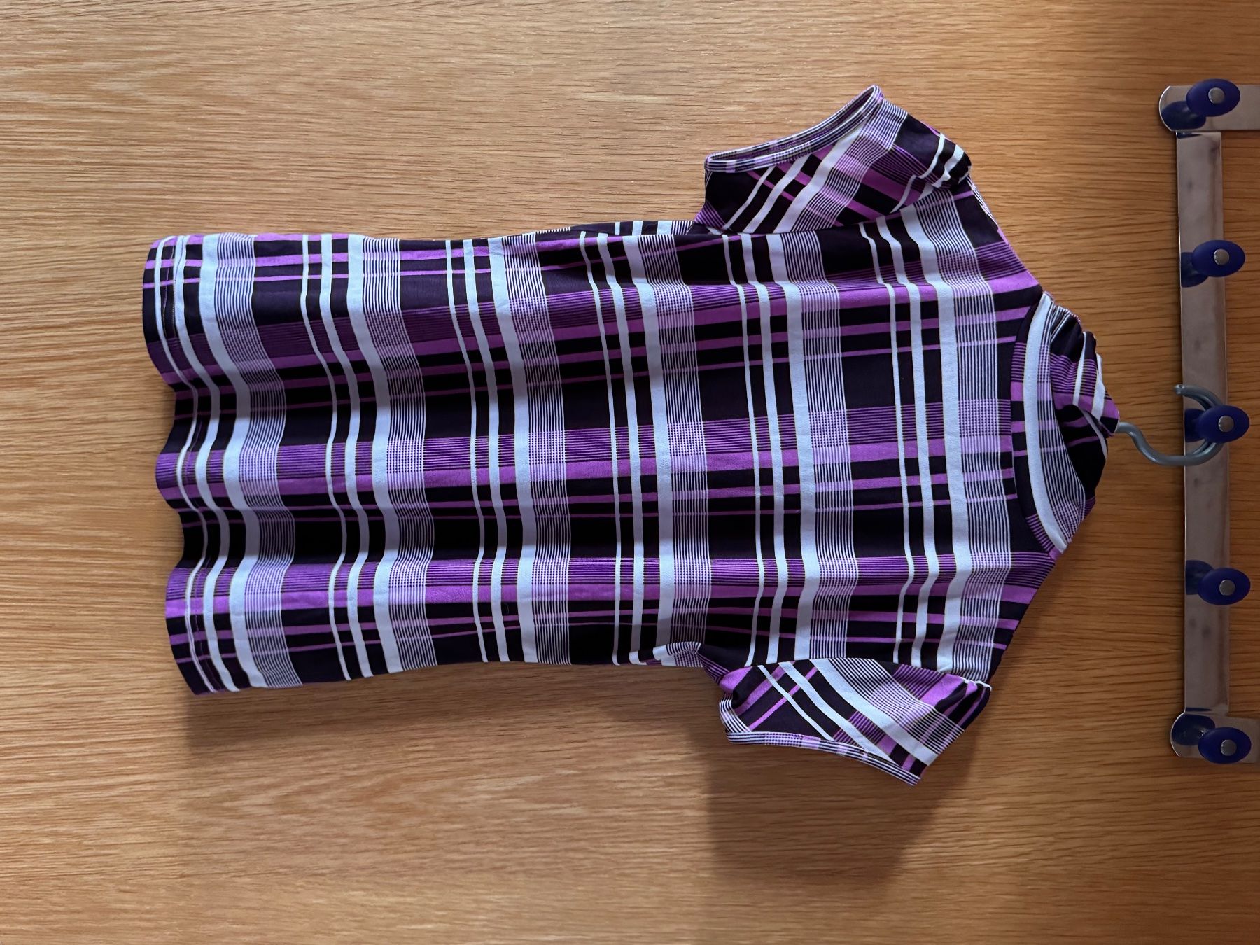 Top: Kariertes Basic Shirt in lila/schwarz Gr. M – Nuovo (secondo la descrizione) da Grosswangen venduto da SALE_SALE_SALE 4