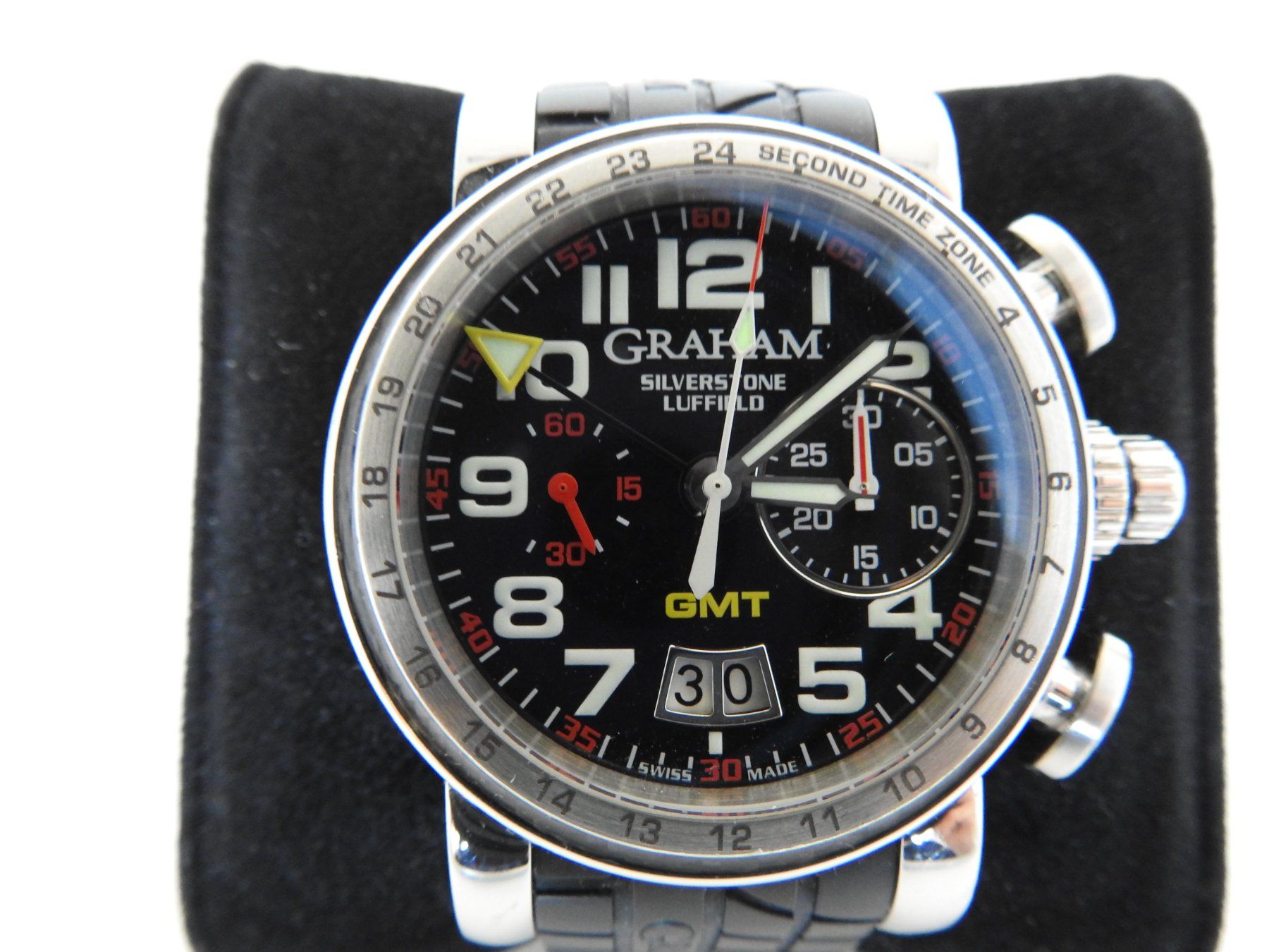 Graham Orologi: Graham Grand Silverstone Luffield GMT Limited Edition – Usato da Schaan venduto da Auring61