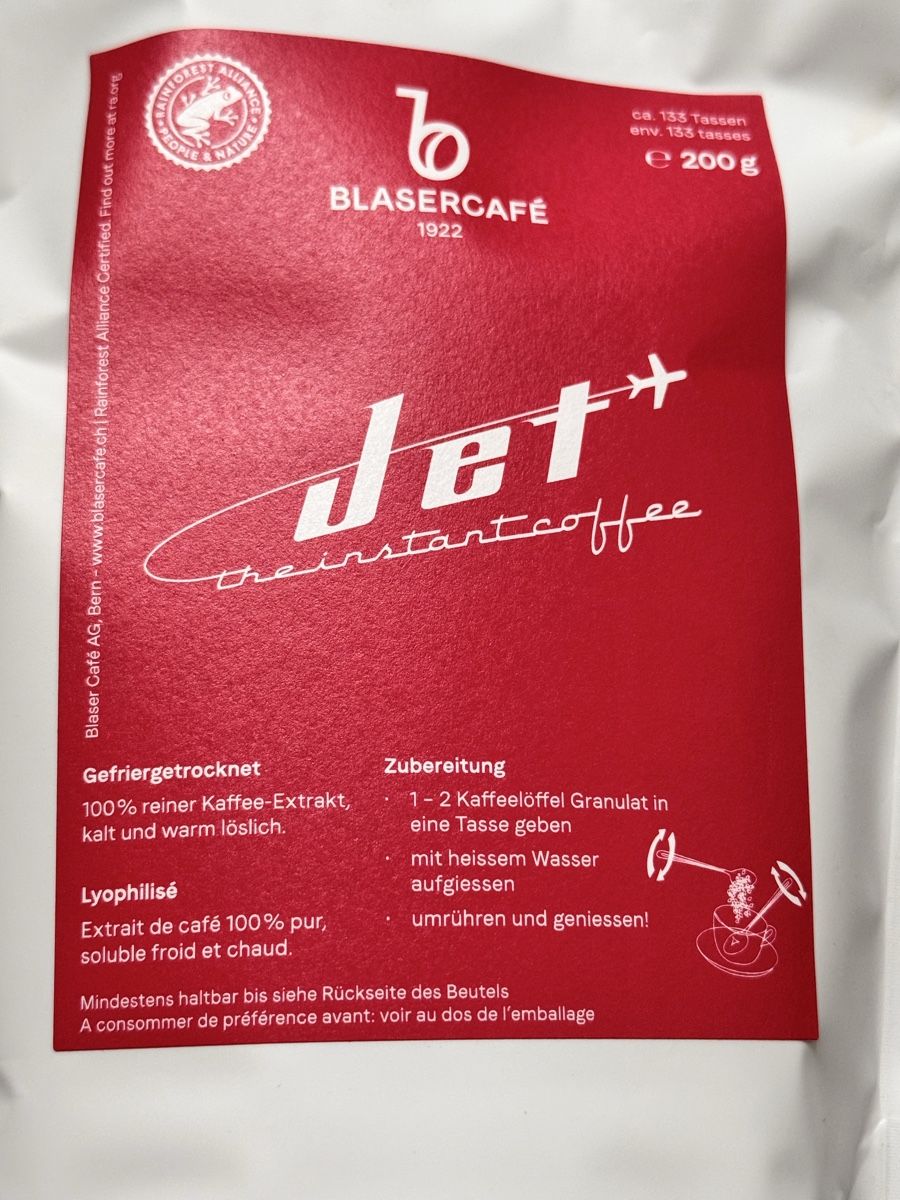 Cibi & Specialità: Instantkaffee Blaser-Jet !NEU!  – Nuovo e nell'imballaggio originale da Unterlunkhofen venduto da getwellsoon 1