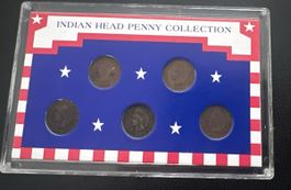 Münzen USA- 2 Sets / 5 alte Münzen ab 1989