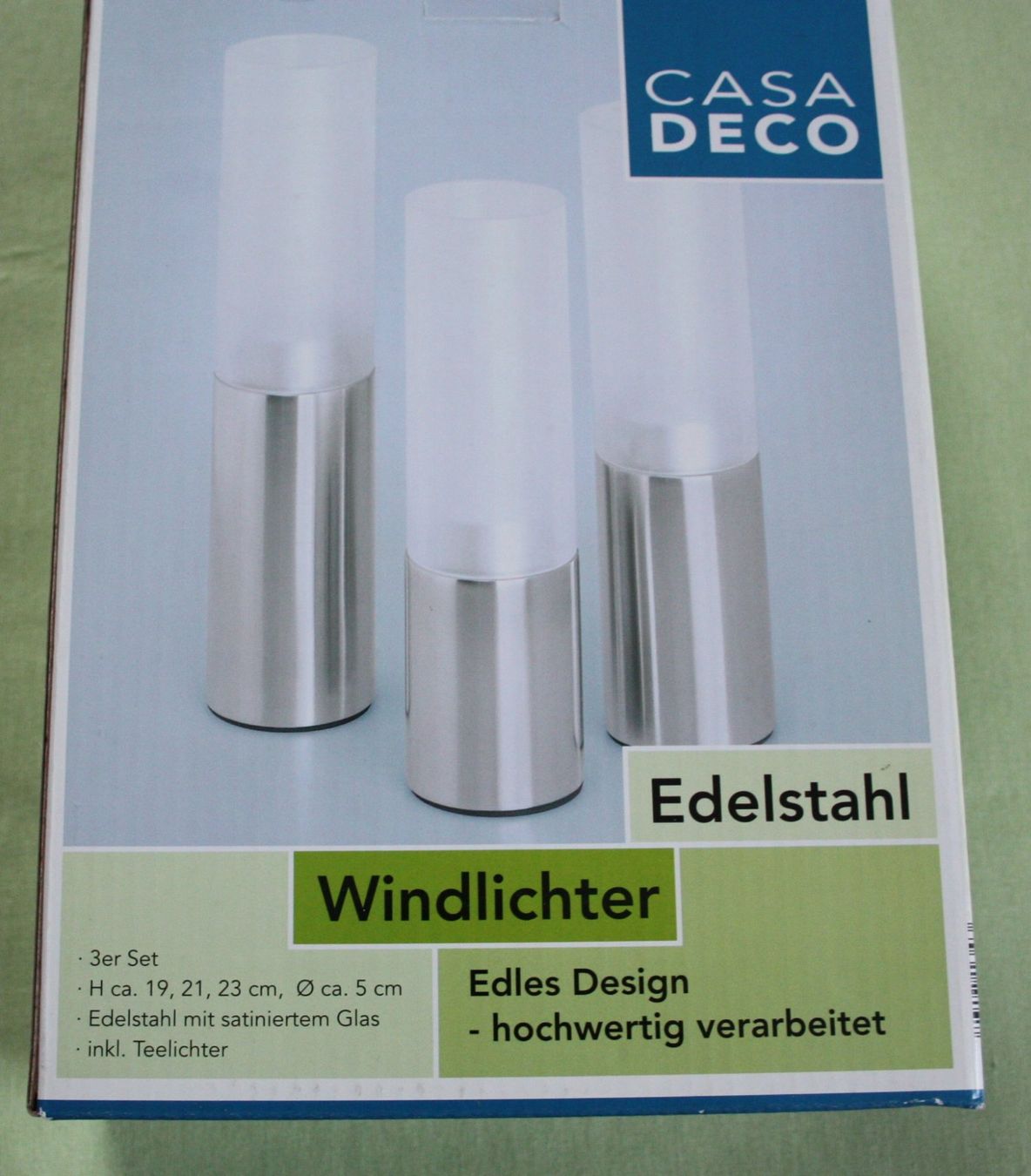 Tutte le decorazioni: Windlichter 3er Set CASA DECO NEU – Nuovo e nell'imballaggio originale da Flüelen venduto da Alt-und-Neu 3