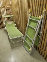  Strandliegen aus Aluminium. 