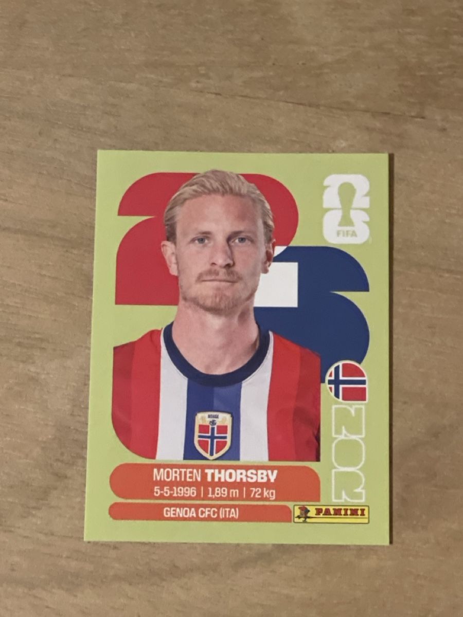 Panini Carte collezionabili: Morten Thorsby Panini NOR 9 – Nuovo e nell'imballaggio originale da Fällanden venduto da Permarco