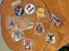 Sticker-Paket – Verschiedene Motive, 10 Stück. | Autocollant
