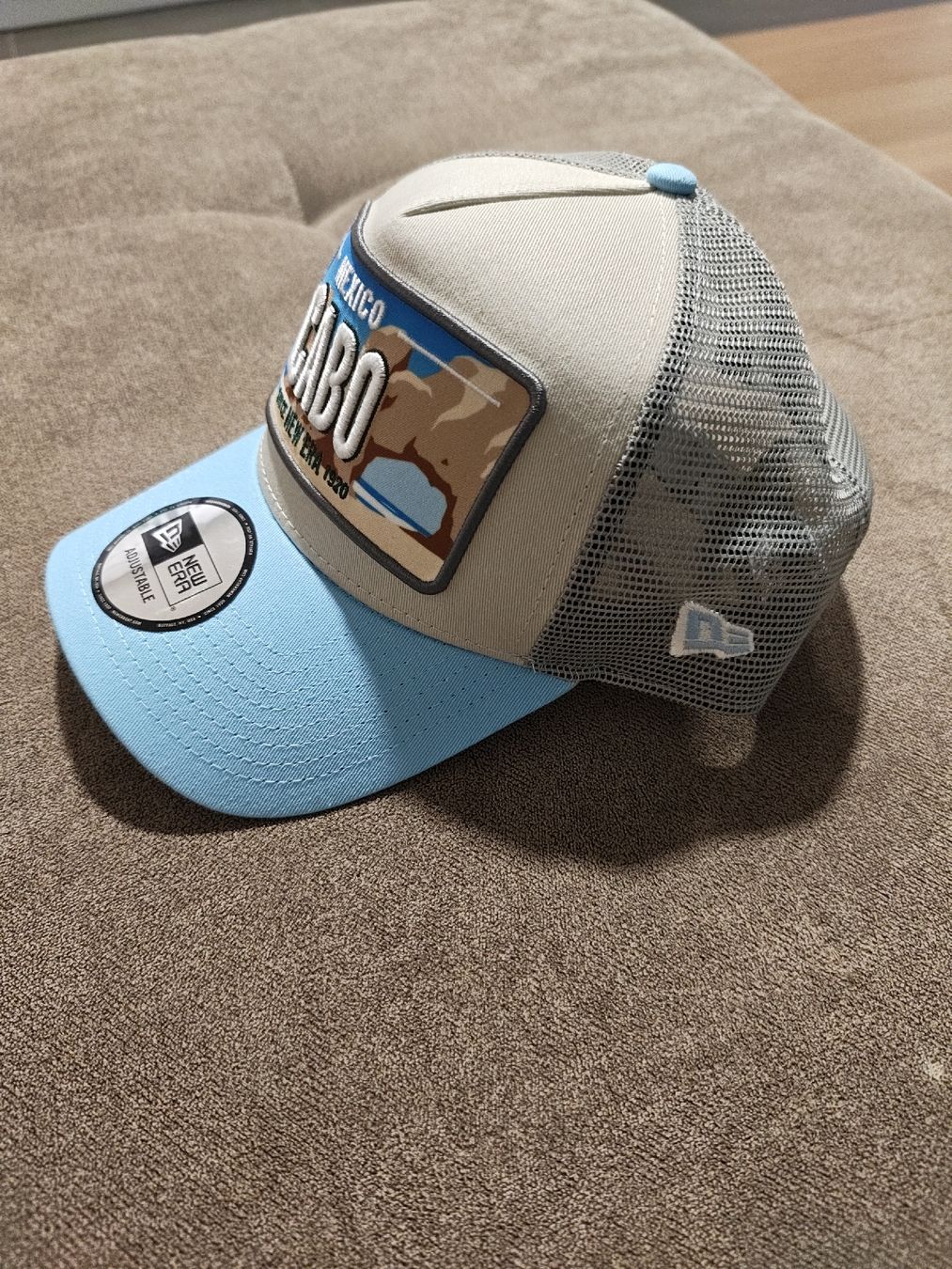 Autres vêtements & accessoires: New Era Cap Cabo Mexico Trucker Mesh beige-hellblau – Neuf (Voir description) à Seon par chf_g29b 2