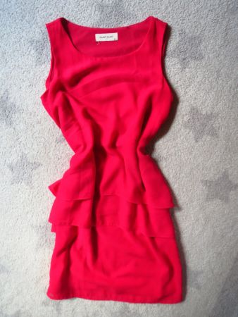 TOLLES NAF NAF Damen Kleid Gr XS mit Volants