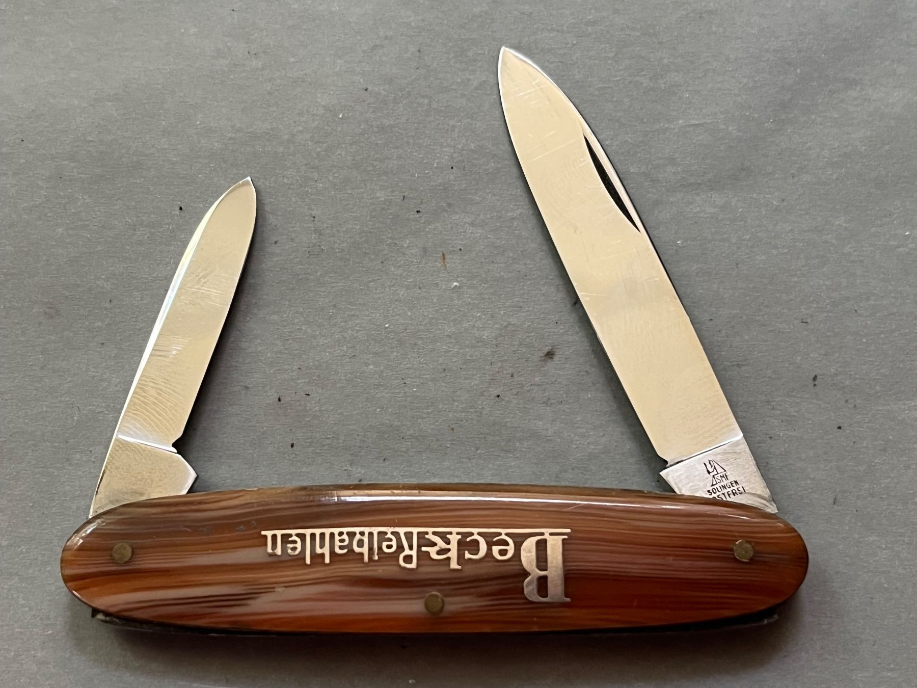Solingen Taschenmesser: Sackmesser SMF Solingen 82 mm – Gebraucht aus Zürich von FV.vintage