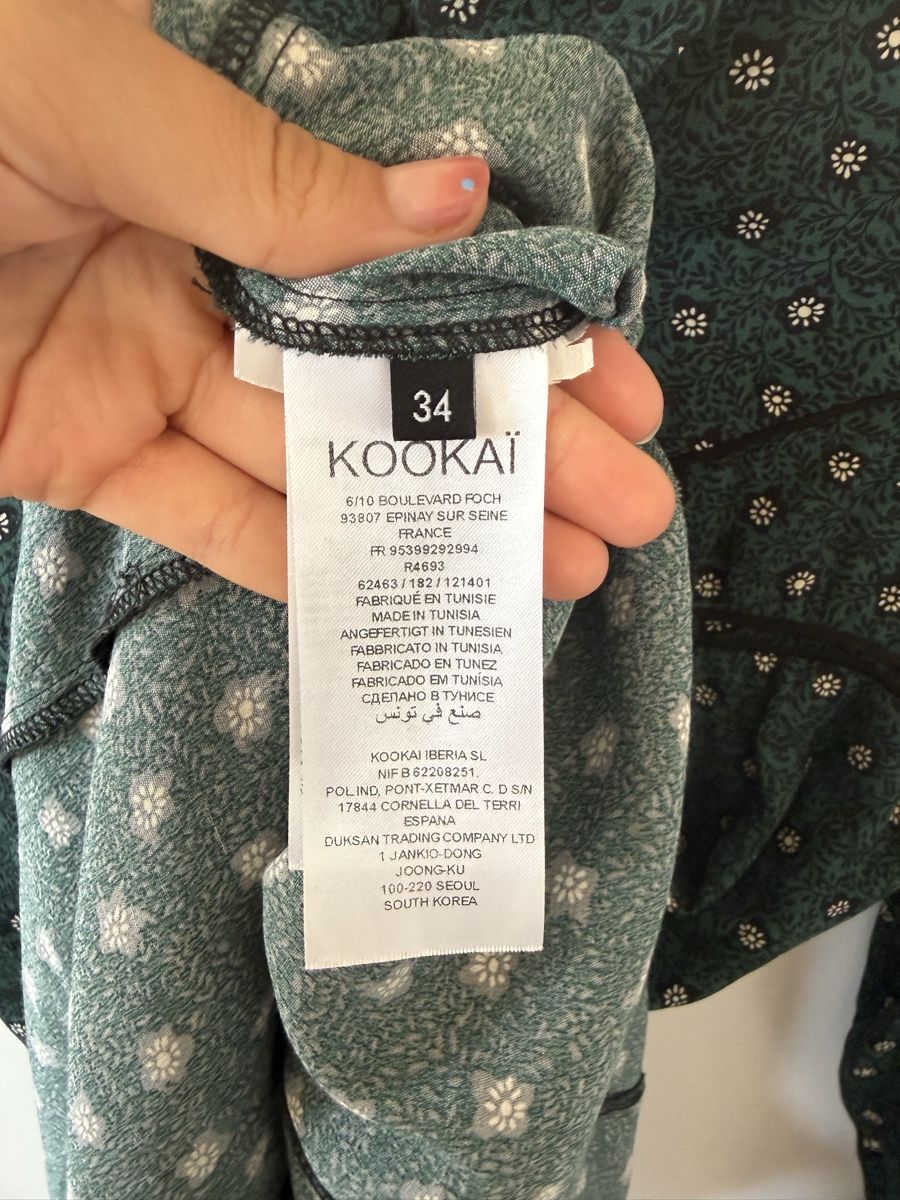 Kookai Robes: Robe Kookai imprimée verte taille 34 – D'occasion à Cormondrèche par ali_9zh5 4
