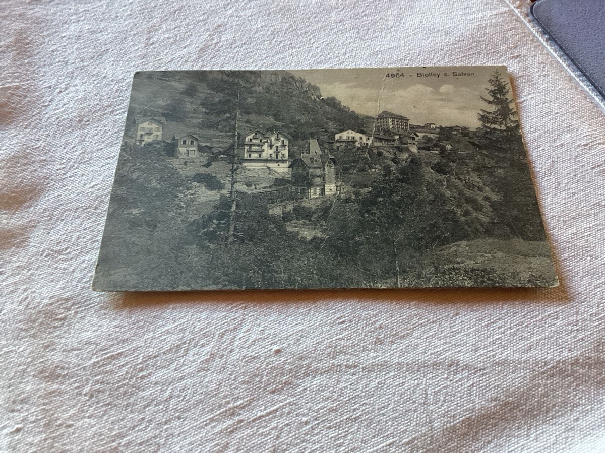 Cartoline postali: Biolley/ salvan 1911 – Difettoso da Luc (Ayent) venduto da Rebouille