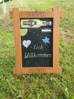 Möhl Apfelsaft Tafel mit Werbung guter Zustand