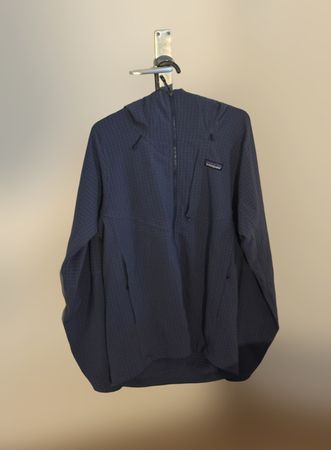 Patagonia R1 Hoody zippé bleu, polaire, homme taille S