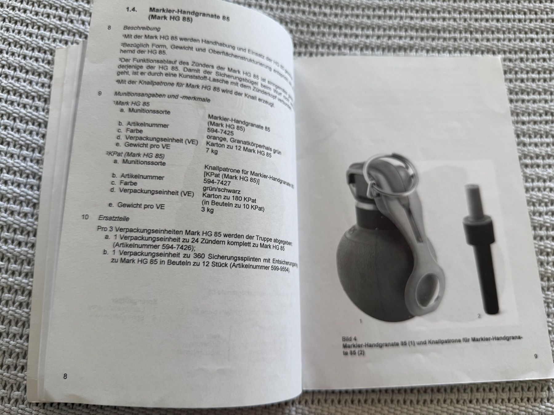 Livres: Reglement: Die Handgranate 1985 - Schweizer Armee – D'occasion à Brütten par Hst1 4