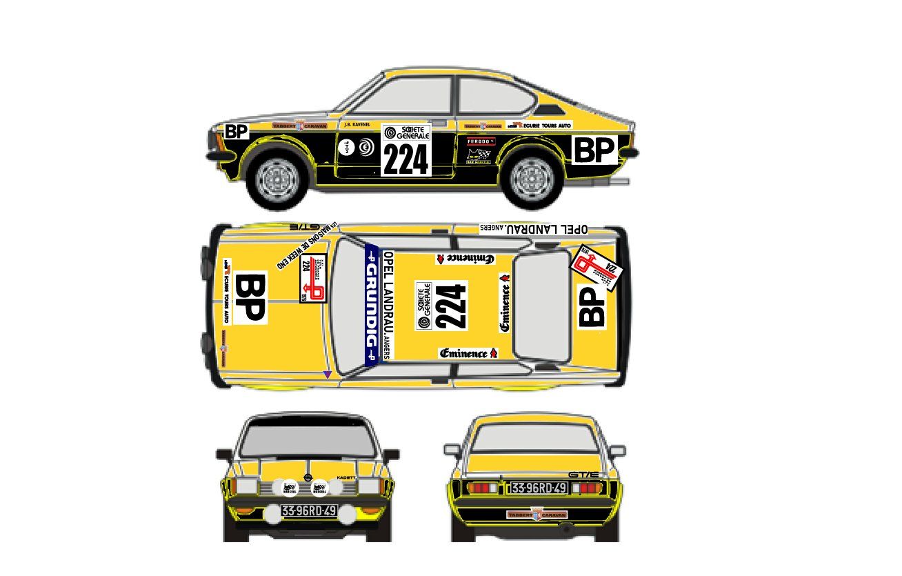 Sticker: DECALS 1/43 OPEL KADETT RAVENELL – Nuovo (secondo la descrizione) da Lodrino venduto da gtv79 2
