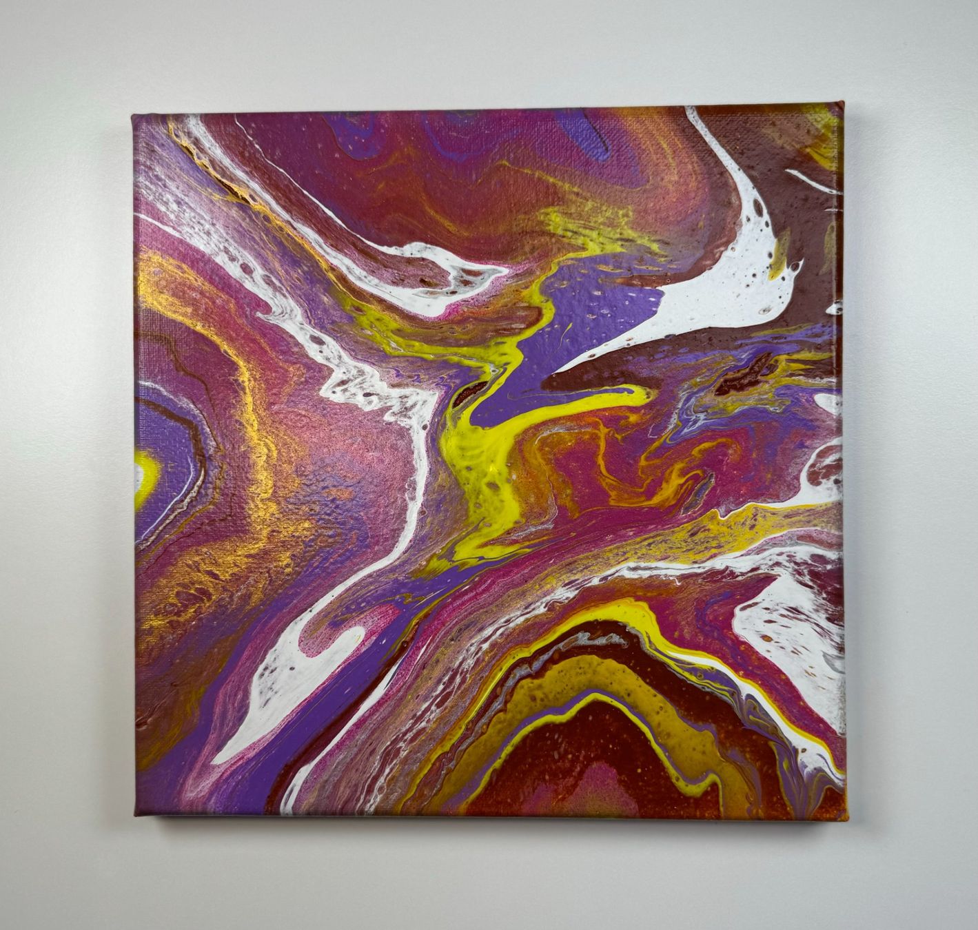 Dipinti: Acryl-Flüssigmalerei, quadratisch – Usato da Schlieren venduto da MayaSheng1983