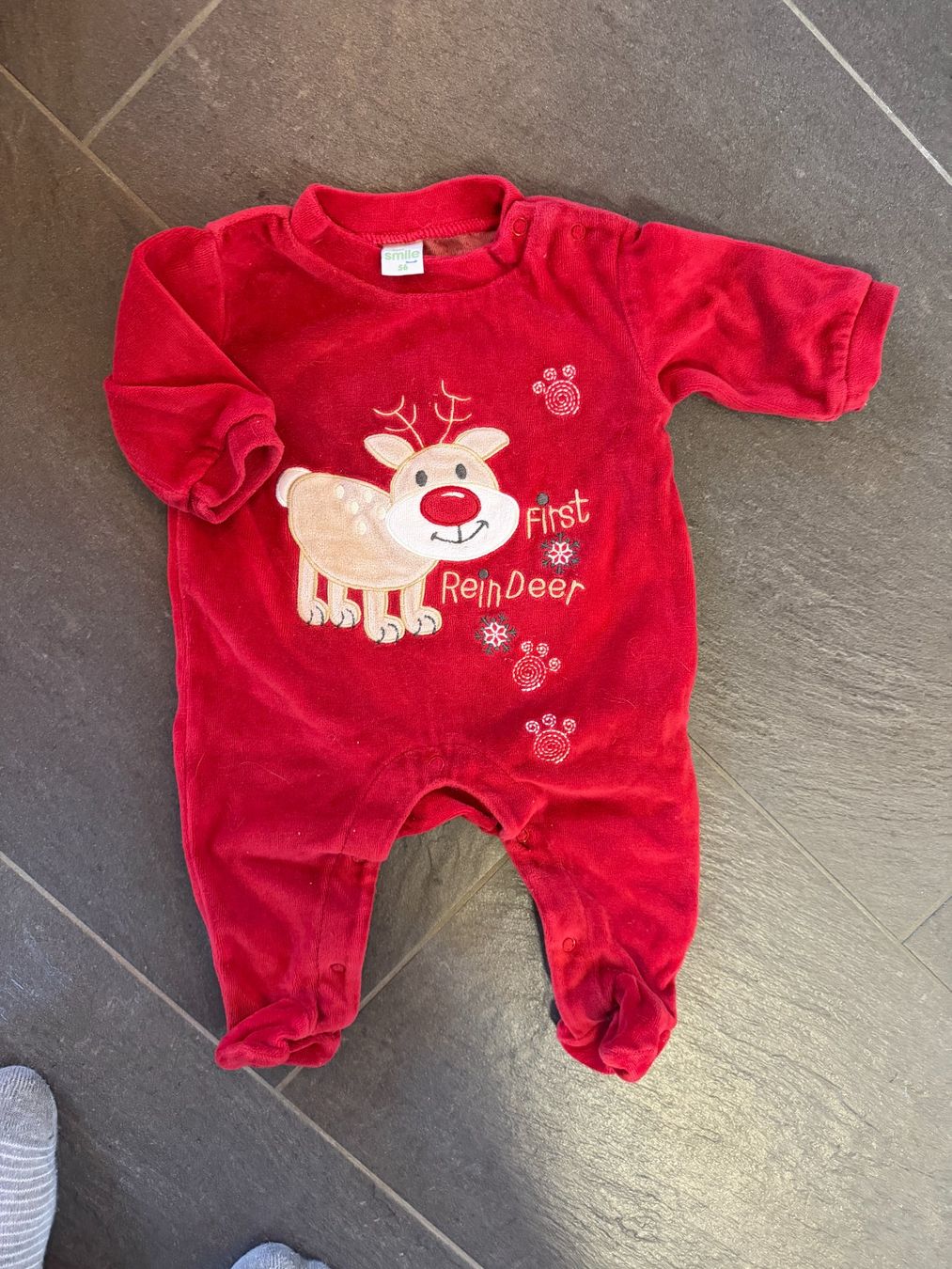 Pagliaccetti: Weihnachtsstrampler Baby 56 – Usato da Niedermuhlern venduto da ste_c5h9