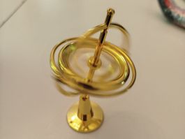 Gyroskop Spielzeug Kreisel aus Metall, neuwertig & OVP!