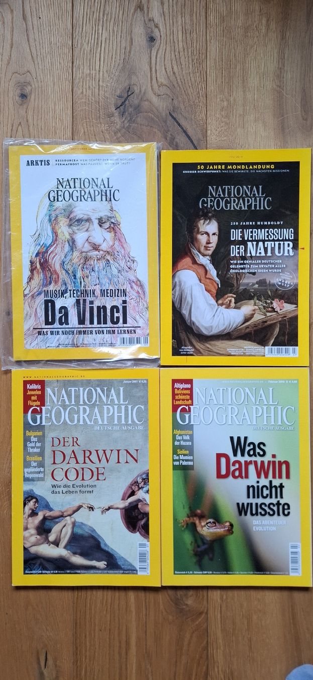Zeitschriften & Magazine: 4 National Geographic grosse Denker, Darwin, Da Vinci – Gebraucht aus Mellingen von lathei