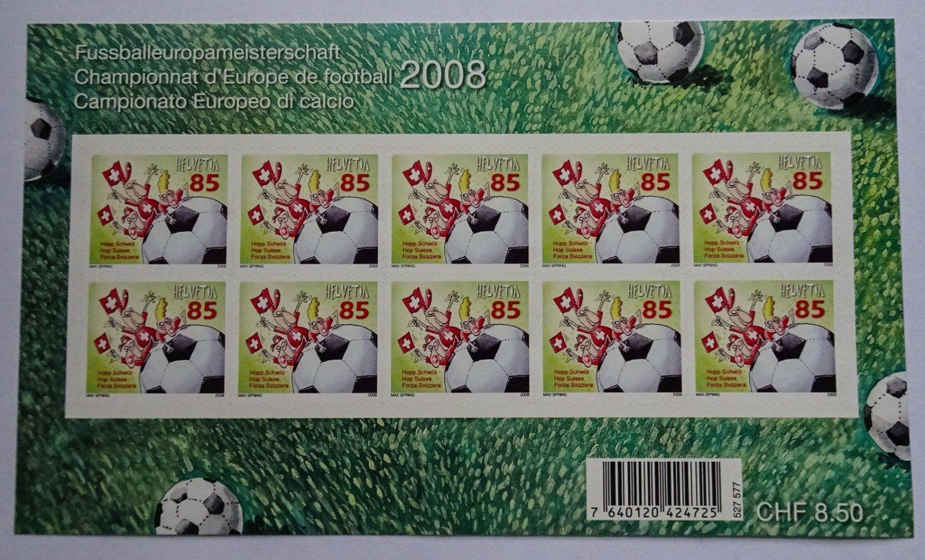 Alle Briefmarken: 2008*  Typ B – Neu (gemäss Beschreibung) aus Aadorf von Chnorli-Furz