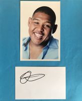 Omar Benson Miller Autogramm signiert Karte m.Bild 20x30cm