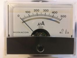 Drehspulinstrument 0-500 uA DC