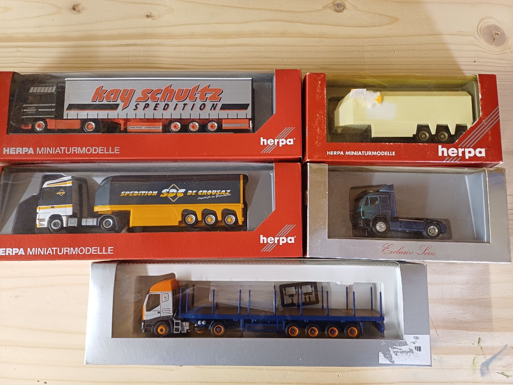Herpa Modellini d'auto: 7x lkws herpa  – Nuovo e nell'imballaggio originale da Seon venduto da man78