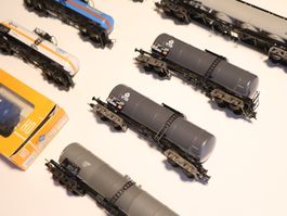 Fleischmann/ROCO 8 x Tankwagen & Kesselwagen H0