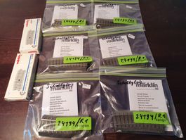 MÄRKLIN: 8 X C-SCHALTGLEISE R1 24194