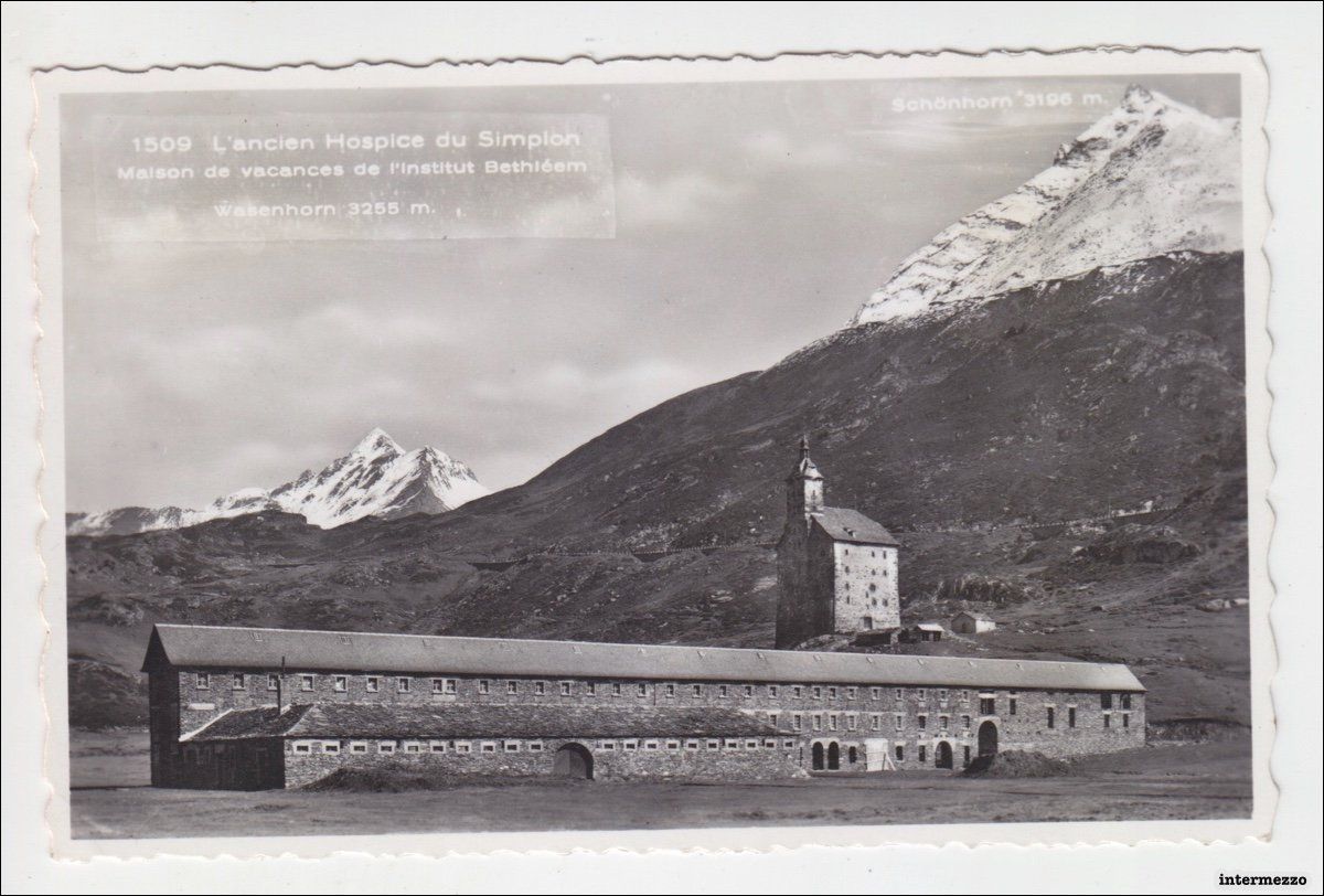 Cartes postales: Simplon VS // 1938 Ehemaliges Hospiz – D'occasion à Basel par intermezzo12