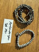 Armbänder Glitzer in grau