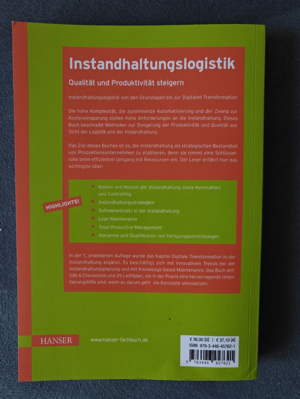 Libri: Instandhaltungslogistik - Matyas – Usato da Wädenswil venduto da macik 1