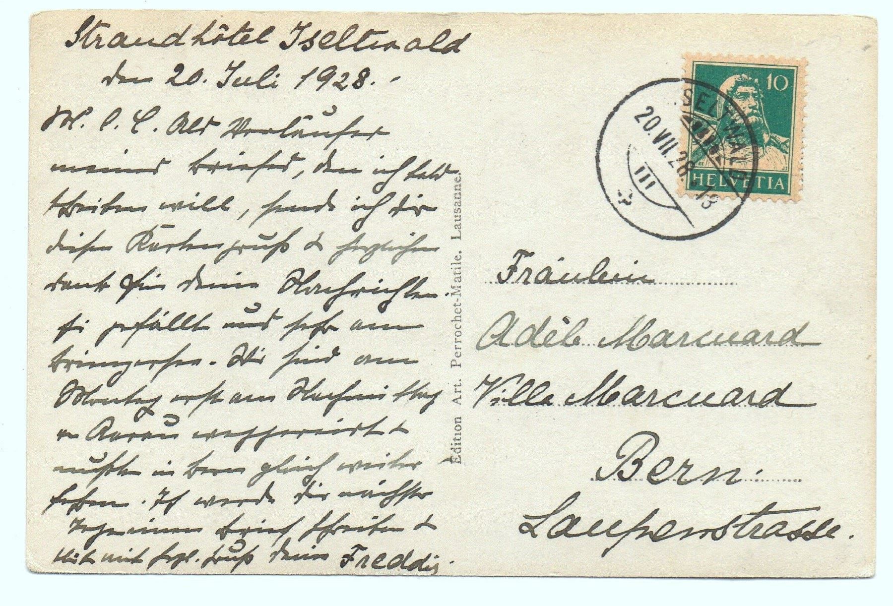 Cartes postales: ISELTWALD – D'occasion à Jona par philajona 1