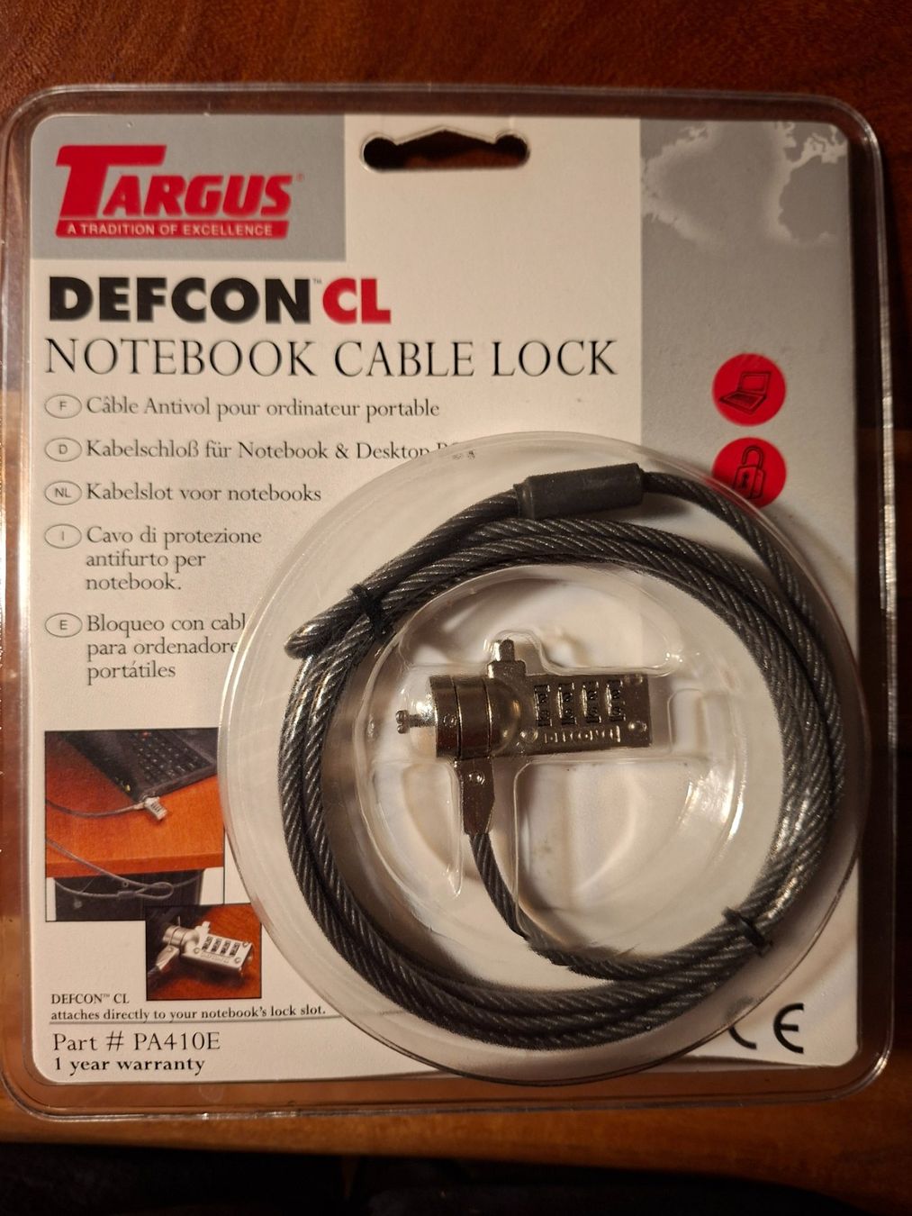 Targus Schlösser: Targus DEFCON CL Notebook Cable Lock, neu & originalverpackt – Neu und originalverpackt aus Dübendorf von Rinri
