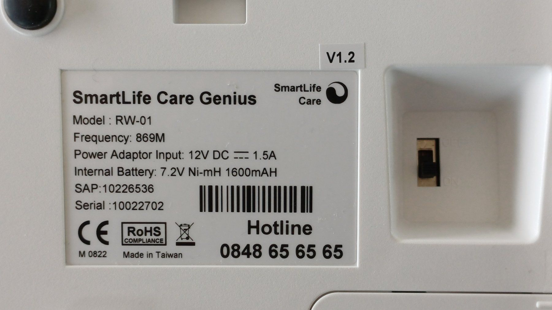 SmartLife Care Alarmanlagen: Notrufgerät Smart Life Care "Genius" – Gebraucht aus Bernhardzell von Heibuc 1