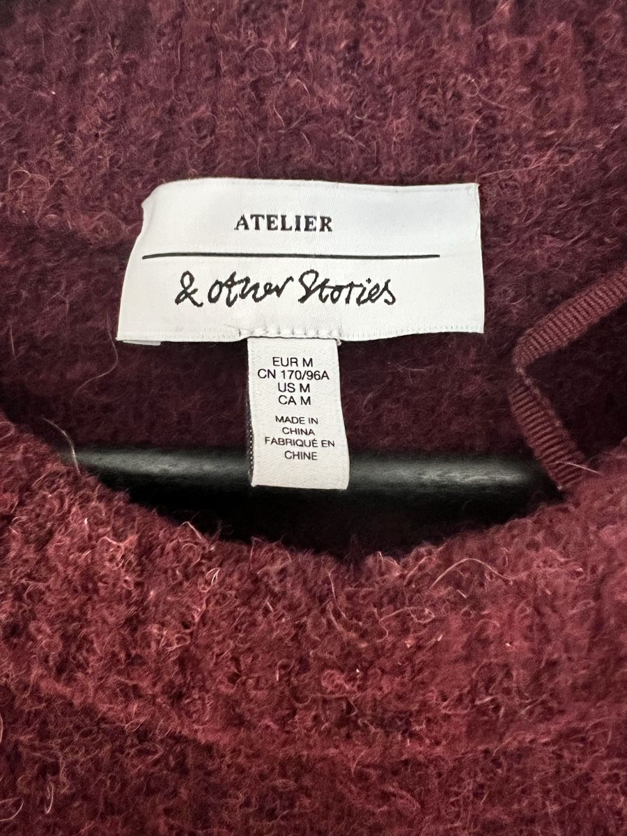 Other Stories Maglioni & Felpe: Weinroter Pullover Gr. M von & Other Stories – Usato da Zürich venduto da lexi_alex 2