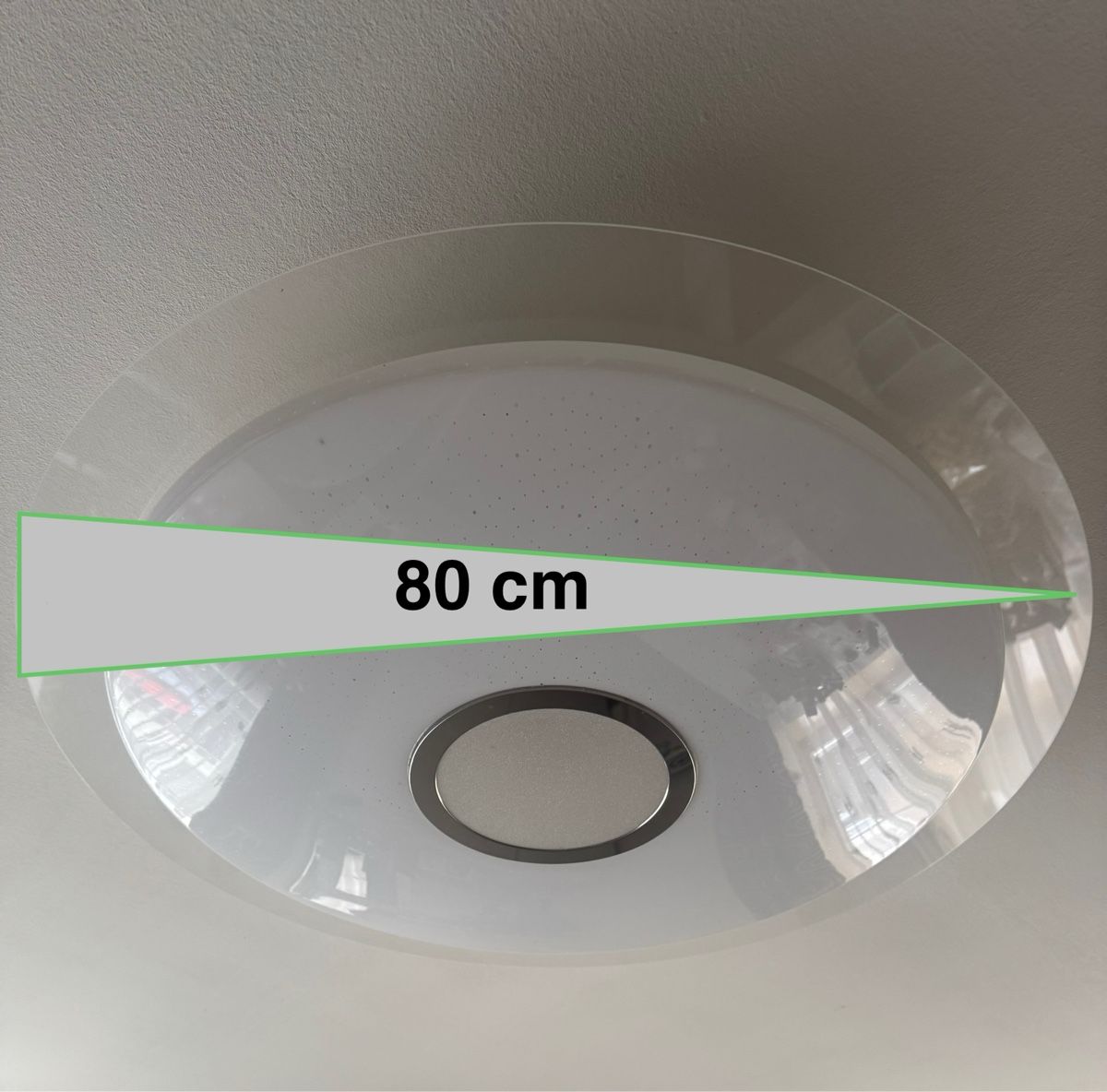 Lampadari & plafoniere: LED Deckenlampe 80 cm, dimmbar mit Fernbedienung – Usato da St. Gallen venduto da StyleAndMore23