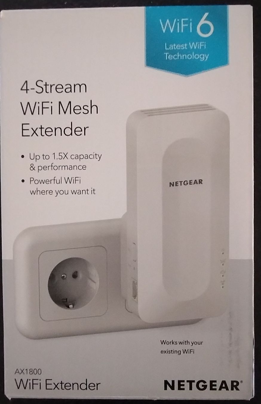 Netgear Wlan: NETGEAR AX1800 WiFi 6 Mesh Extender, CH-Version, neuwertig – Neu (gemäss Beschreibung) aus Rüti ZH von Lux05
