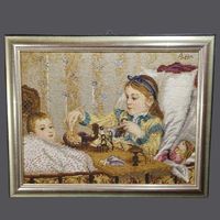 🧵🎨 Vintage Gobelin nach Albert Anker 🧵🎨