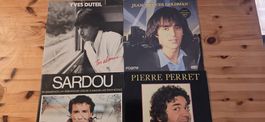 Disques vinyles lots Goldman, Yves Duteil, Sardou