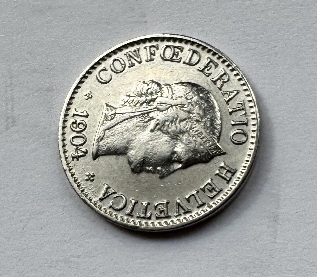 Tutti le monete: 1904 5 Rappen vz+ – Usato da Kirchberg SG venduto da Zenhad69 1